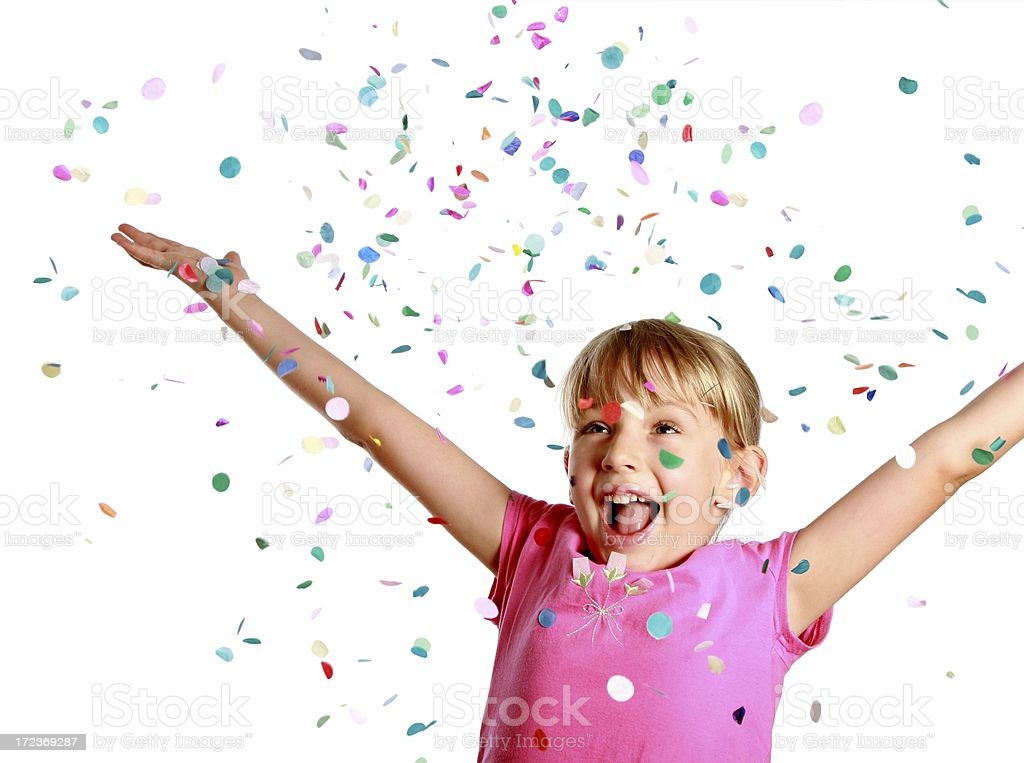 Having fun with falling confetti – some motion blur. Click to see more...